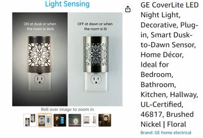 Amazon.ca: GE CoverLite LED Night Light 2-Pack $14.27 (Save 48%)