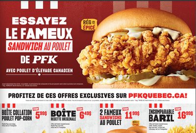 KFC Canada Coupon (Quebec) Valid until March 5