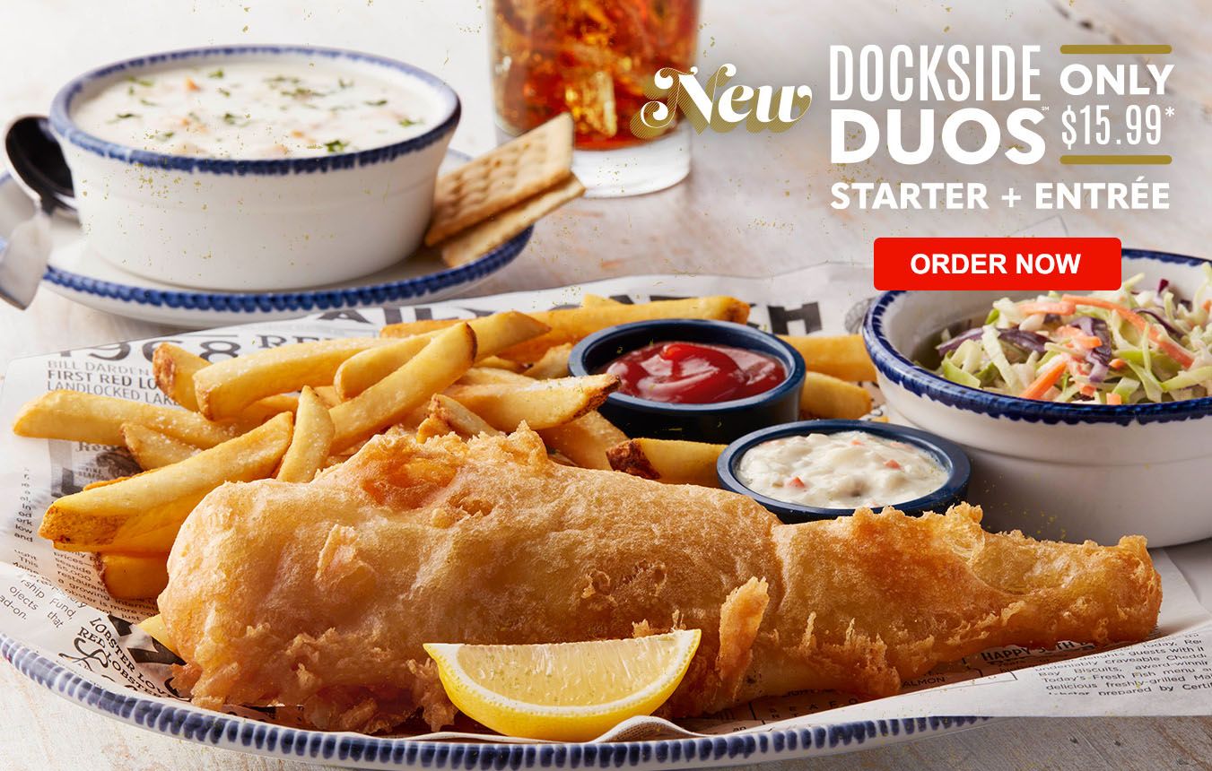 Red Lobster Debuts their Money-saving $15.99 Dockside Duos for a Limited Time Red Lobster Debuts their Money-saving $15.99 Dockside Duos for a Limited Time