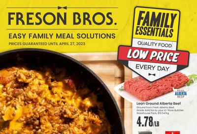 Freson Bros. Family Essentials Flyer February 24 to April 27