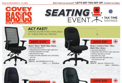 Covey Basics Flyer March 1 to 31
