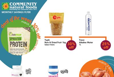 Community Natural Foods Flyer March 2 to 29