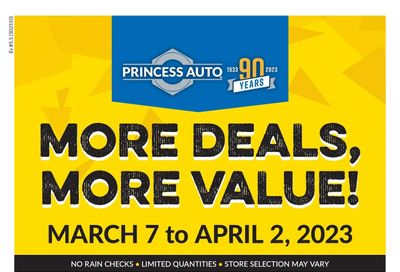 Princess Auto Flyer March 7 to April 2