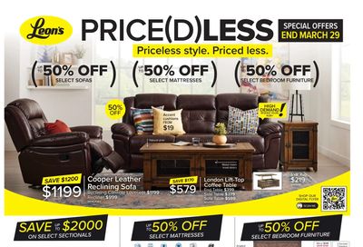 Leon's Priced Less Flyer March 9 to 29