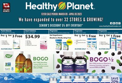 Healthy Planet Flyer March 9 to April 5