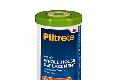 Filtrete 4WH-HDGR-F01 Whole House System Water Filter, Large Capacity, Grooved, Basic Filtration, 3 Month Filter $17.6 (Reg $28.44)