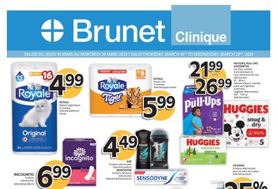Brunet Clinique Flyer March 16 to 29