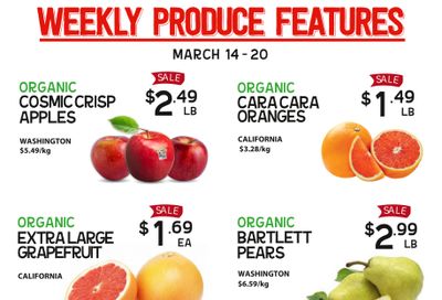 Pomme Natural Market Weekly Produce Flyer March 14 to 20