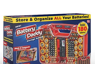 Ontel Battery Daddy 180 Battery Organizer and Storage Case with Tester, 1 Count, As Seen on TV $23.48 (Reg $39.95)