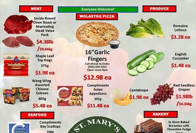 St. Mary's Supermarket Flyer March 15 to 21