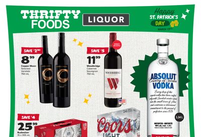 Thrifty Foods Liquor Flyer March 16 to 22