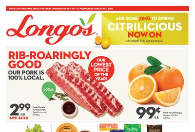 Longo's (Liberty Village) Flyer March 16 to 29