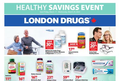 London Drugs Healthy Savings Event Flyer March 17 to 29