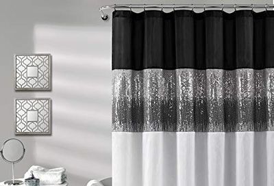 Night Sky Shower Curtain Black/White 72X72 $46.22 (Reg $58.96)