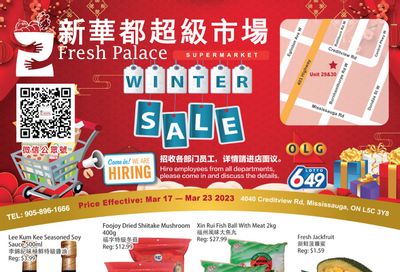 Fresh Palace Supermarket Flyer March 17 to 23