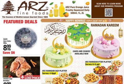 Arz Fine Foods Flyer March 17 to 23
