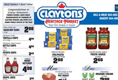 Claytons Heritage Market Flyer March 17 to 23
