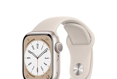 Apple Watch Series 8 [GPS 41mm] Smart Watch w/Starlight Aluminium Case with Starlight Sport Band. Fitness Tracker, Blood Oxygen & ECG Apps, Always-On Retina Display, Water-Resistant $458.99 (Reg $529.00)