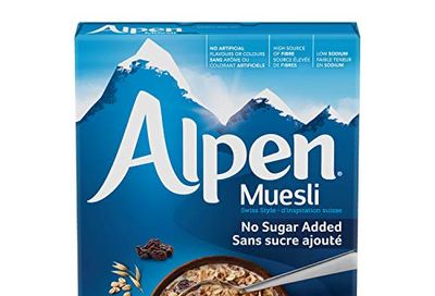 Alpen Muesli No Sugar Added, 650 g $3.99 (Reg $5.56)