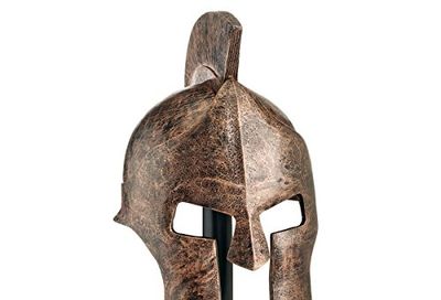 Design Toscano Greek Spartan Helmet Corinthian Armor Statue with Stand, 40.75 cm, Polyresin, Bronze Finish $115.99 (Reg $175.00)