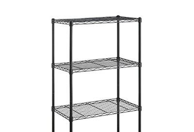 Amazon Basics 4-Shelf Adjustable,Steel Storage Shelving Unit - Black, 24x14x48 $39 (Reg $60.83)