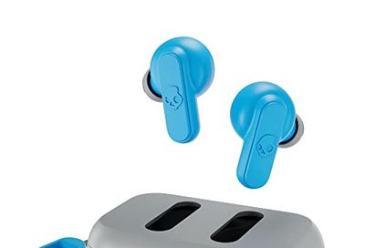 Skullcandy Dime 2 True Wireless In-Ear Bluetooth Earbuds, Use with iPhone and Android. Charging Case, Tile, and Microphone. Best for Gym, Sports, and Gaming, IPX4 Sweat and Dust Resistant - Grey/Blue $26.02 (Reg $29.98)