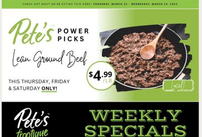 Pete's Fine Foods Flyer March 23 to 29
