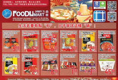 FoodyMart (HWY7) Flyer March 24 to 30