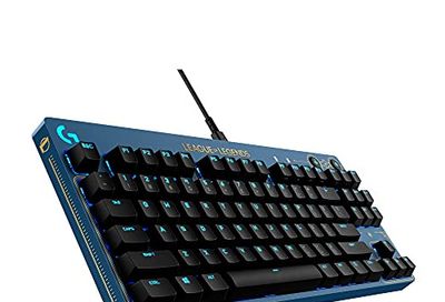 Logitech G PRO Mechanical Gaming Keyboard - Ultra-Portable Tenkeyless Design, Detachable USB Cable, LIGHTSYNC RGB Backlit Keys, Official League of Legends Edition $99.99 (Reg $169.99)