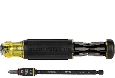 Screwdriver, 14-in-1 Adjustable Screwdriver with Flip Socket, HVAC Nut Drivers and Bits, Impact Rated Klein Tools 32304 $32.84 (Reg $38.00)