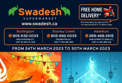 Swadesh Supermarket Flyer March 24 to 30