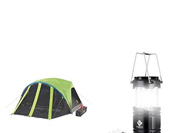 Coleman Carlsbad Fast Pitch 6-Person Dark Room Tent & Etekcity CL10 Portable LED Camping Lantern Flashlight with 3 AA Batteries-Survival Light for Emergency, Hurricane $181.39 (Reg $213.09)