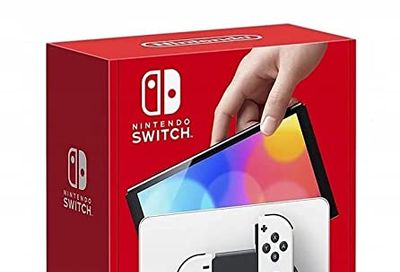 Nintendo Switch™ (OLED Model) with White Joy-Con - OLED Console White/Black Joy-Con Edition $410.01 (Reg $449.99)