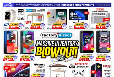 Factory Direct Flyer March 29 to April 4