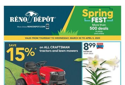 Reno Depot Flyer March 30 to April 5
