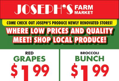 Joseph's Farm Market Flyer April 1 to 4