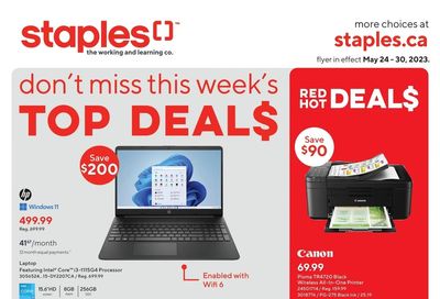 Staples Flyer May 24 to 30