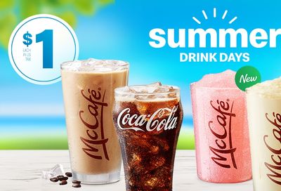 McDonald’s Canada $1+ Summer Drink Days Are Back!