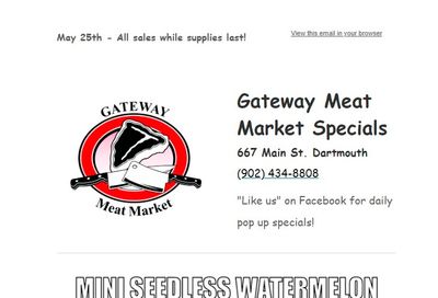 Gateway Meat Market Flyer May 25 to 31
