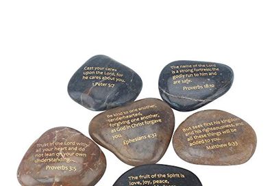 Stonebriar Inspirational Scripture Stones, Religious Gift Ideas for Friends and Family, Decorative 6 Piece Set $22.39 (Reg $35.12)