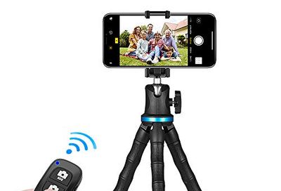 Phone Tripod, UBeesize 12 Inch Flexible Cell Phone Tripod Stand Holder with Wireless Remote Shutter & Universal Phone Mount, Compatible with Smartphone/DSLR/GoPro Camera $20.63 (Reg $39.50)