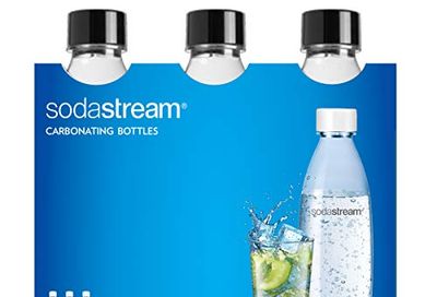 SodaStream 1L Fuse Carbonating bottle, black 3PK $9.98 (Reg $19.98)