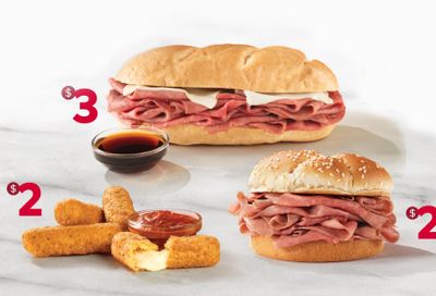 Arby’s Launches a $1, $2, $3 Classic Menu Online and In-app for a Limited Time Only