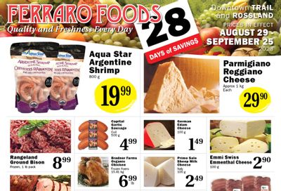 Ferraro Foods Monthly Flyer August 29 to September 25