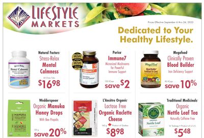 Lifestyle Markets Flyer September 6 to 24