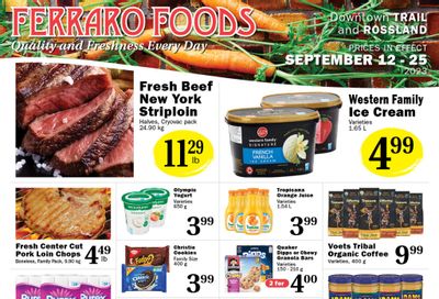 Ferraro Foods Flyer September 12 to 25