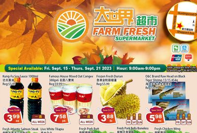 Farm Fresh Supermarket Flyer September 15 to 21