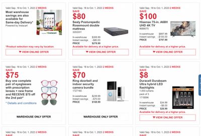 Costco Canada Coupons/Flyers Deals at All Costco Wholesale Warehouses in Canada, Until October 1