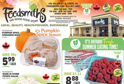 Foodsmiths Flyer September 21 to 28