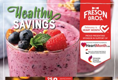 Freson Bros. Healthy Savings Flyer February 2 to 29